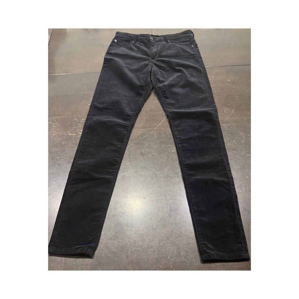AG Adriano Goldschmied The Farrah Skinny High Rise Black Jeans Size 28R